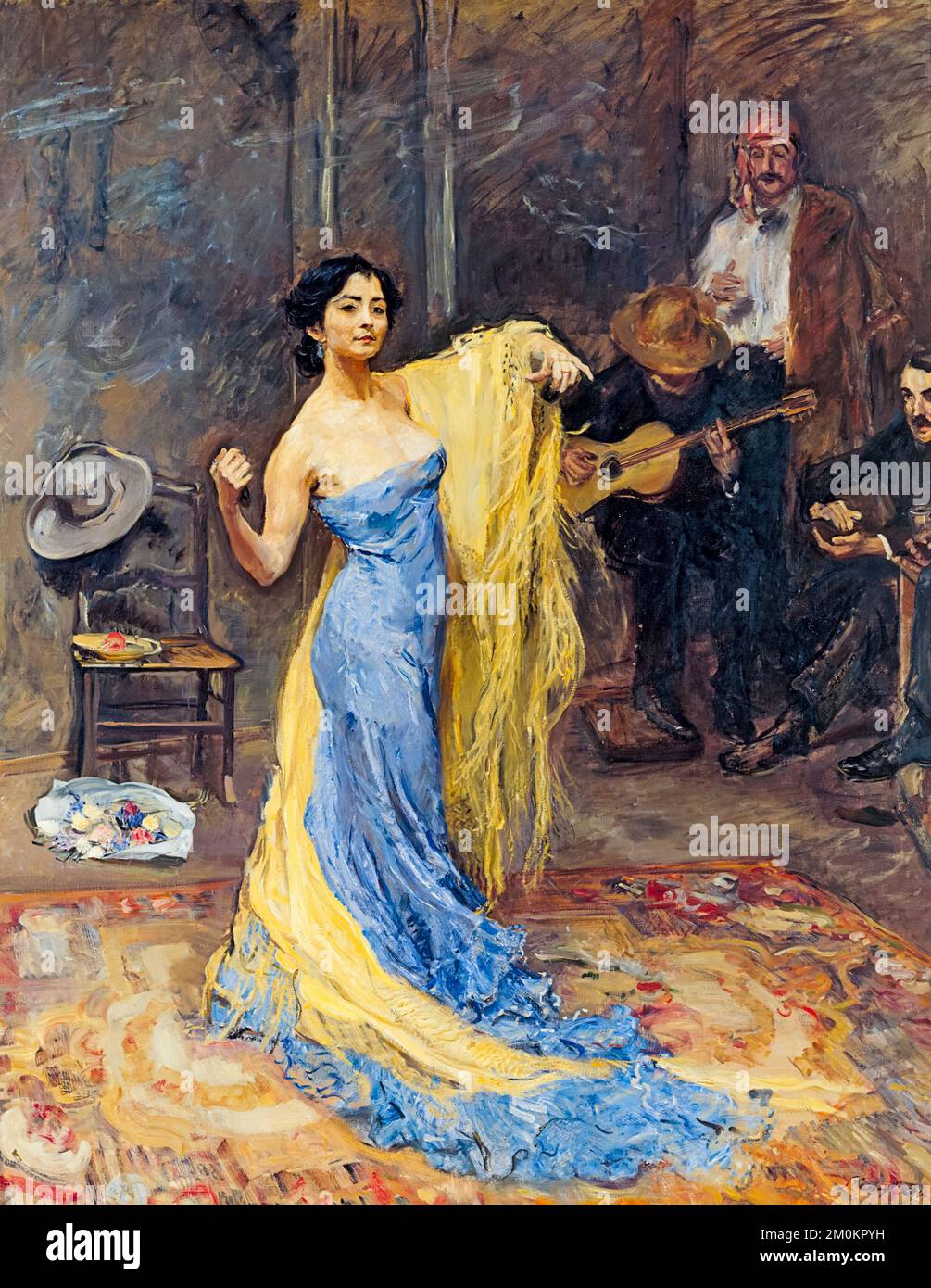Porträt der Tänzerin Marietta di Rigardo, gemalt in Öl auf Leinwand von Max Slevogt, 1904 Stockfoto