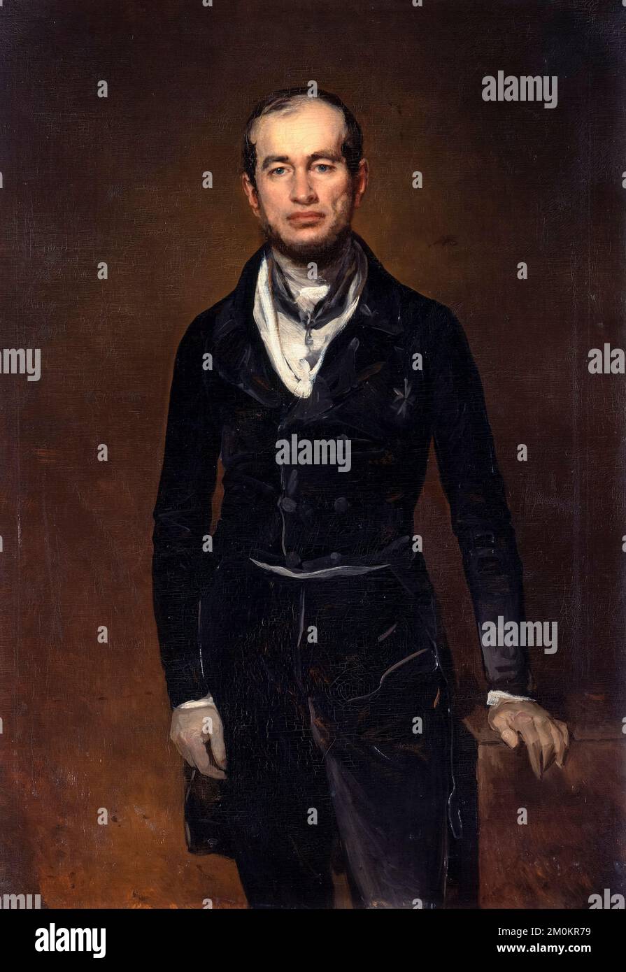 Chamberlain Graf Julius Zech-Burkersroda (1805-1872), deutscher Politiker, Porträtmalerei in Öl auf Leinwand von Ferdinand von Rayski, 1841 Stockfoto