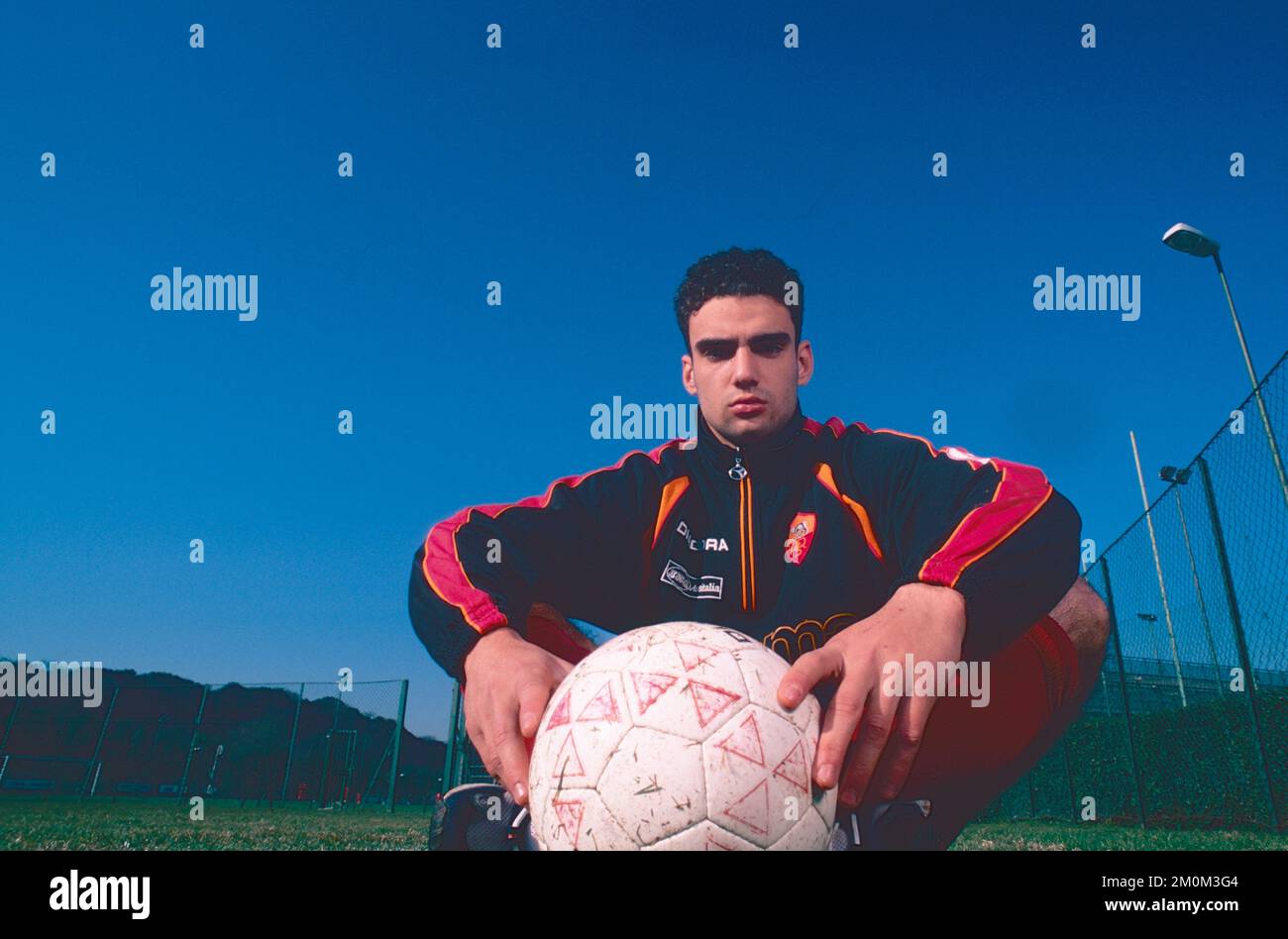 Griechischer Fußballspieler Lampros Choutos, Rom, Italien 1995 Stockfoto