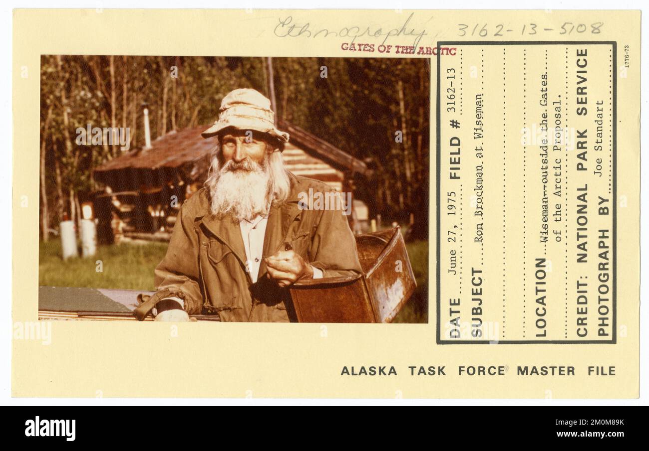 Ron Brockman von Wiseman. Alaska Task Force Fotos Stockfoto