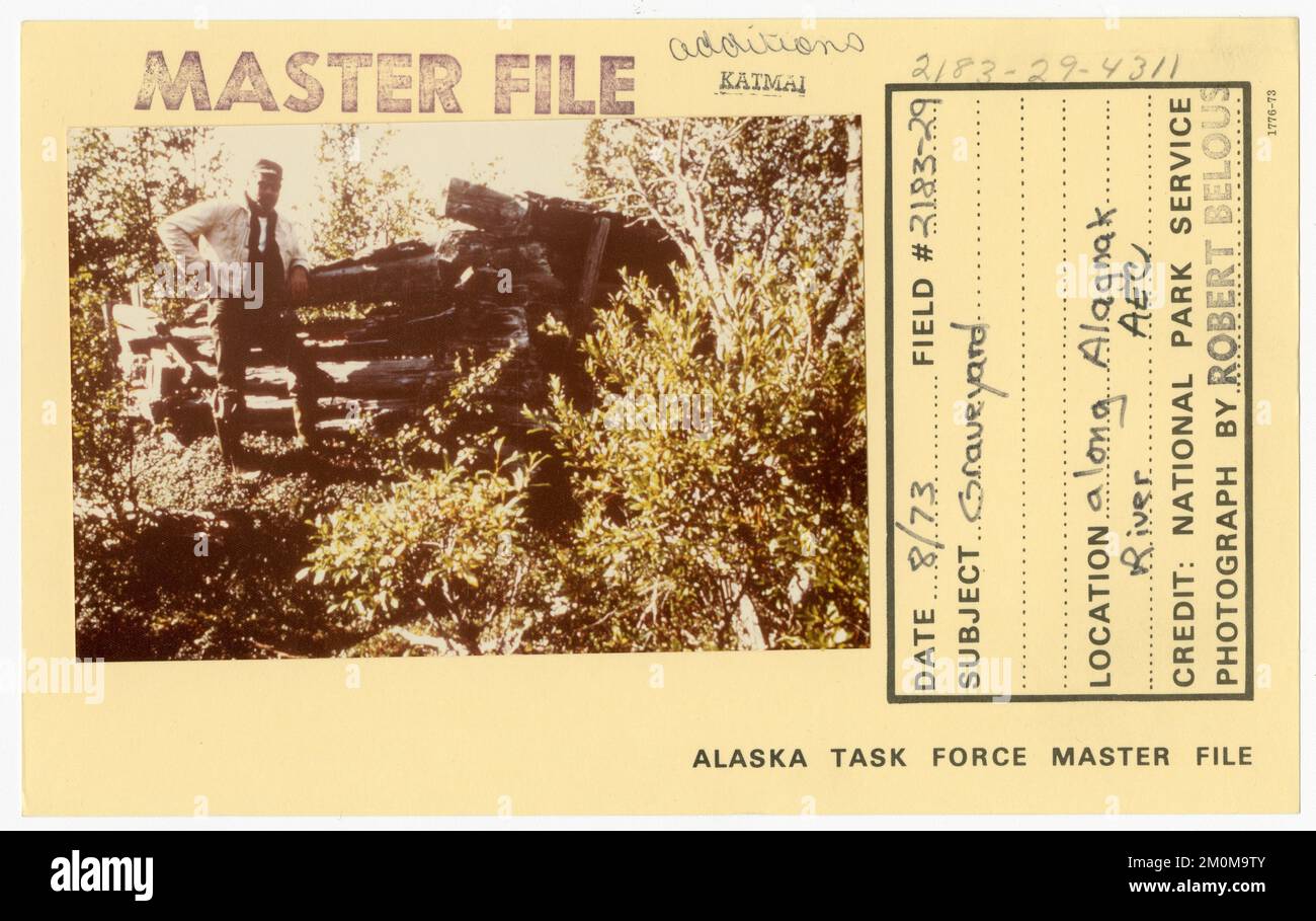 Friedhof. Alaska Task Force Fotos Stockfoto