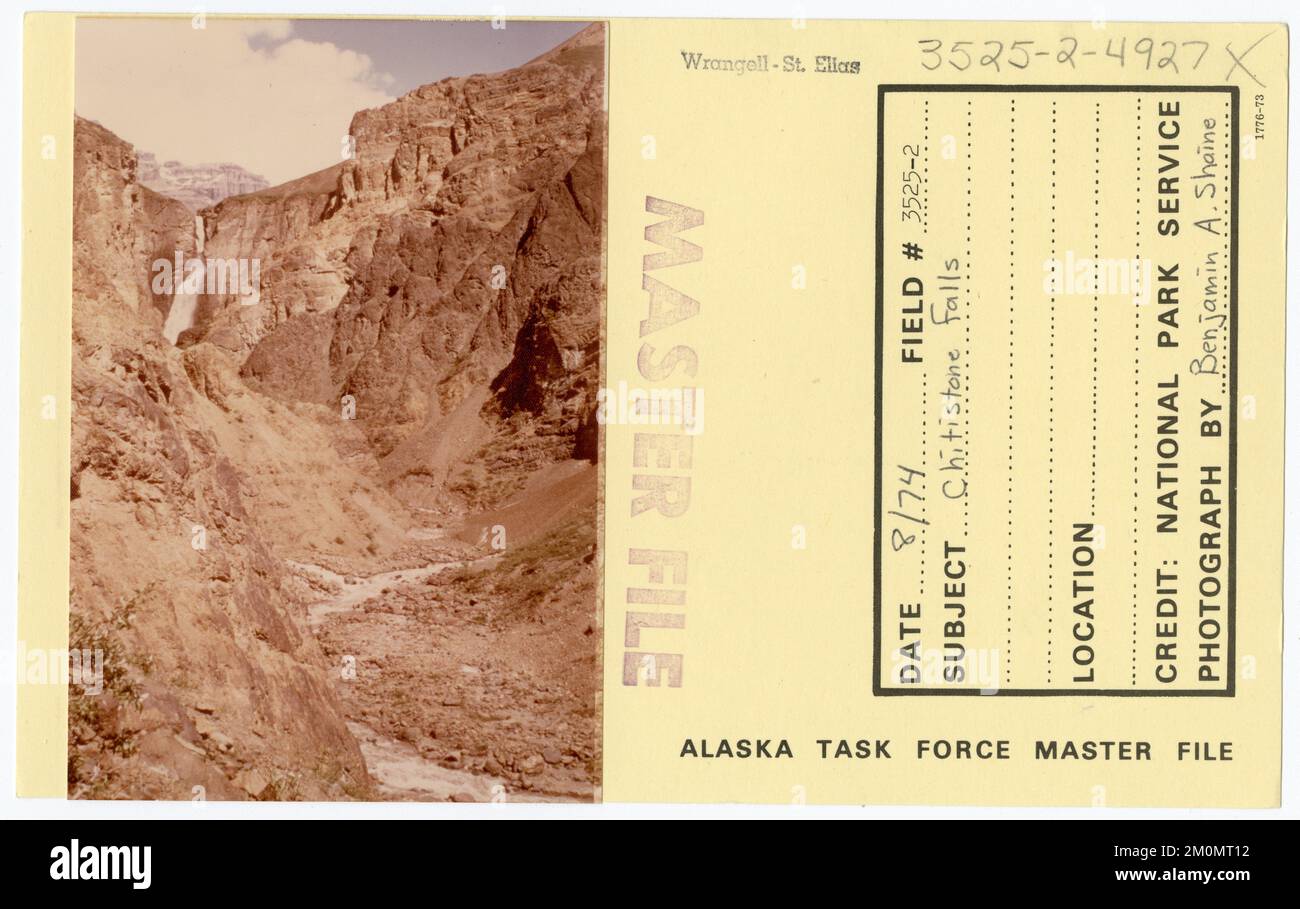 Chitistone Falls. Alaska Task Force Fotos Stockfoto