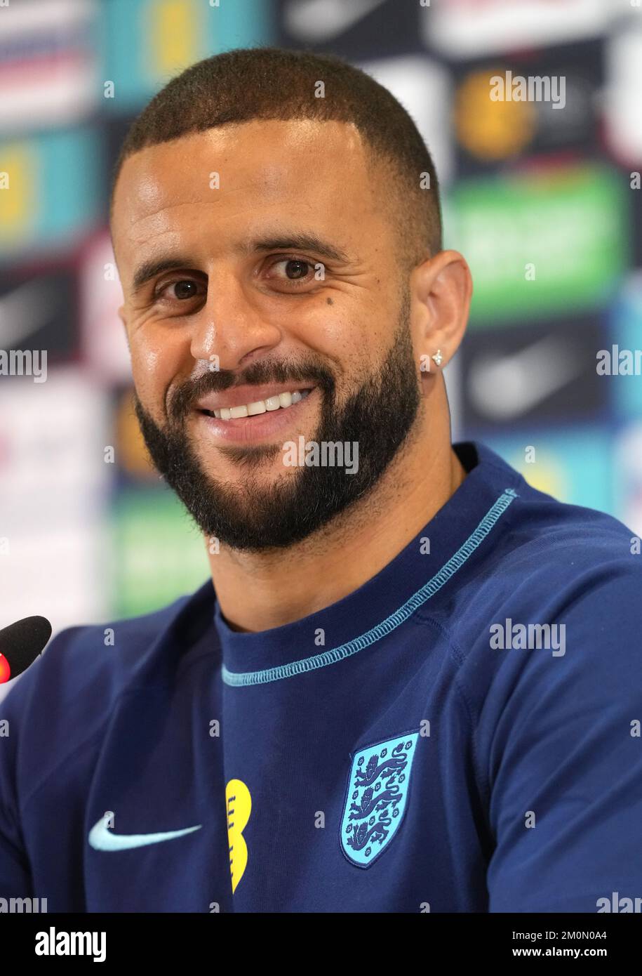 Englischer Kyle Walker während einer Pressekonferenz im Main Media
