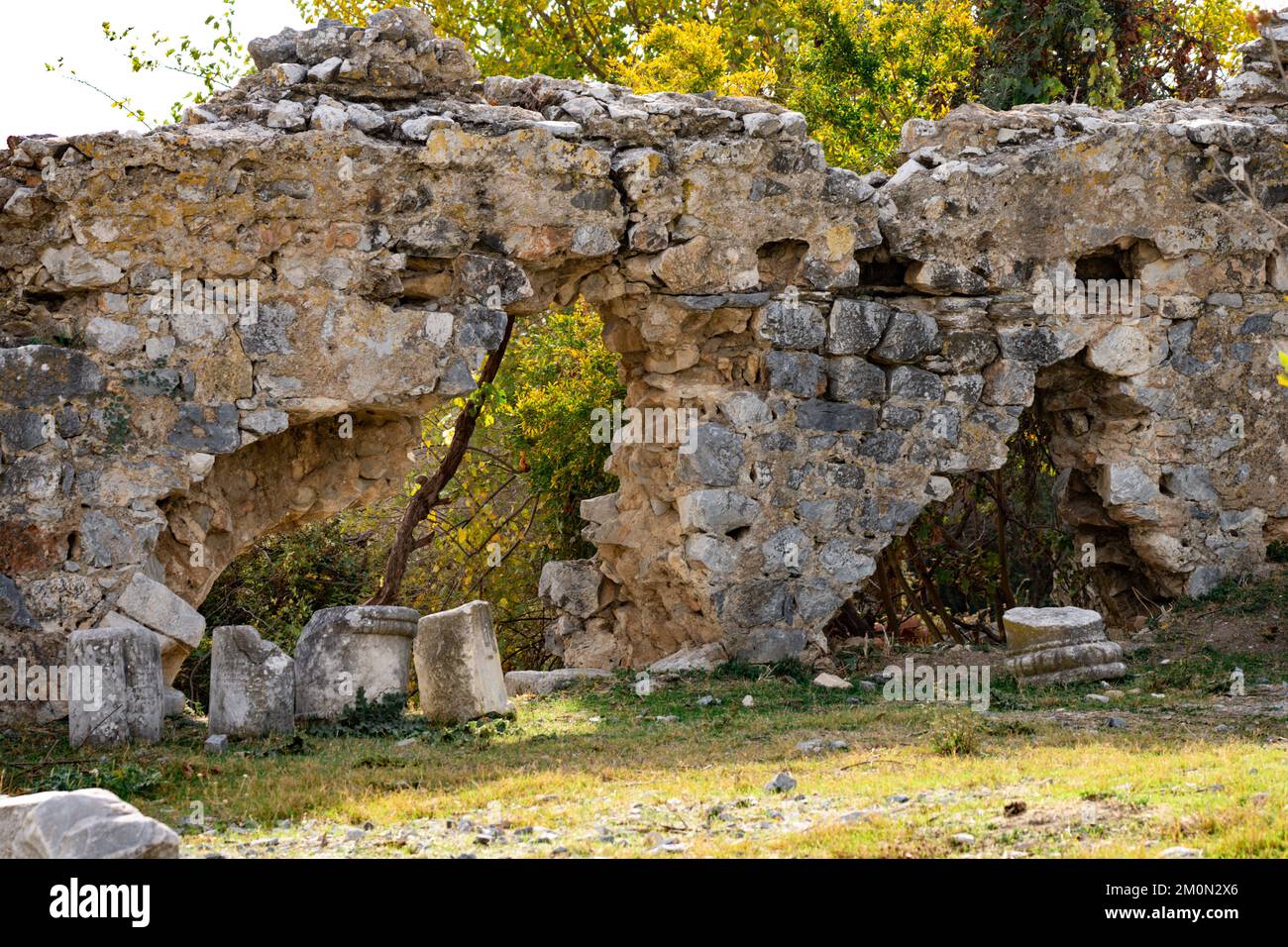 Ruinen und Tempel des Apollo in Didyam, Türkei Stockfoto