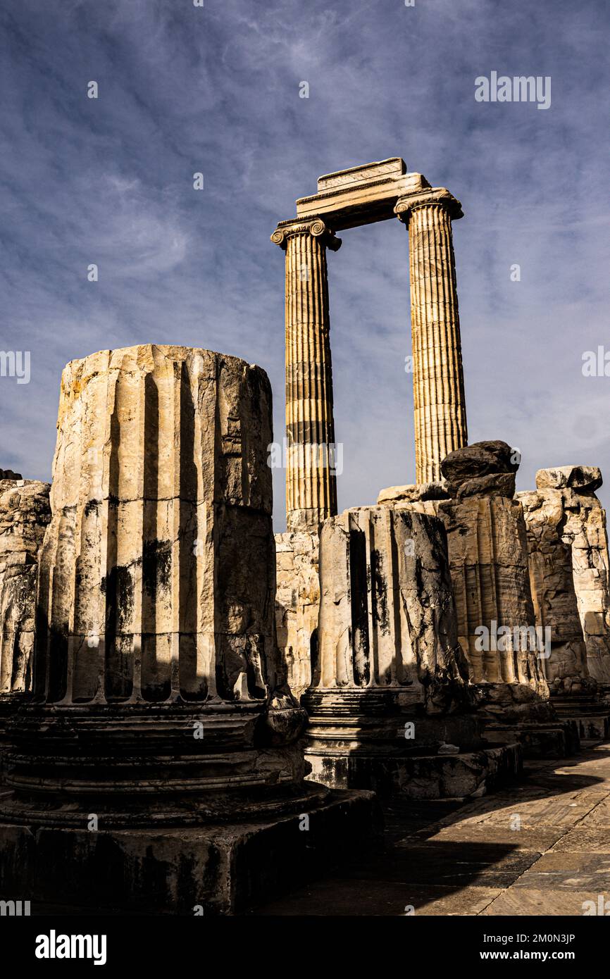 Ruinen und Tempel des Apollo in Didyam, Türkei Stockfoto