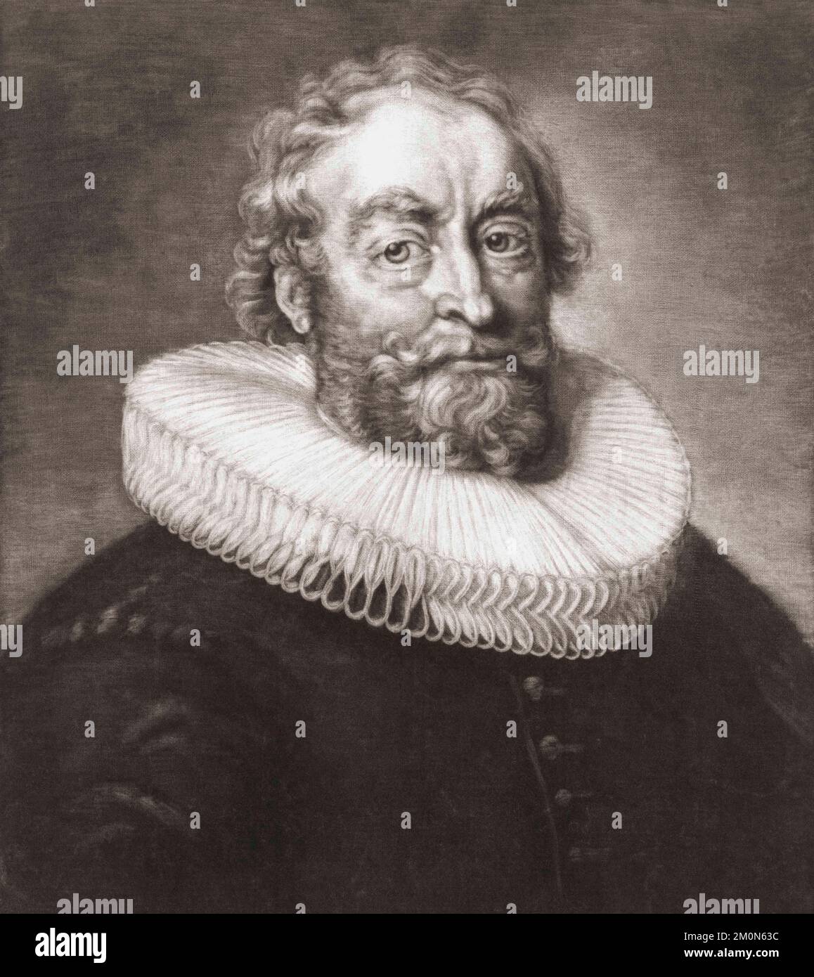 Andries Bicker, lord von Engelenburg, 1586-1652. Niederländischer Politiker. Regent von Amsterdam. Aus einem Aufdruck aus dem 18.. Jahrhundert von Johannes van Vilsteren nach einem Gemälde von Joost van den Vondel. Stockfoto