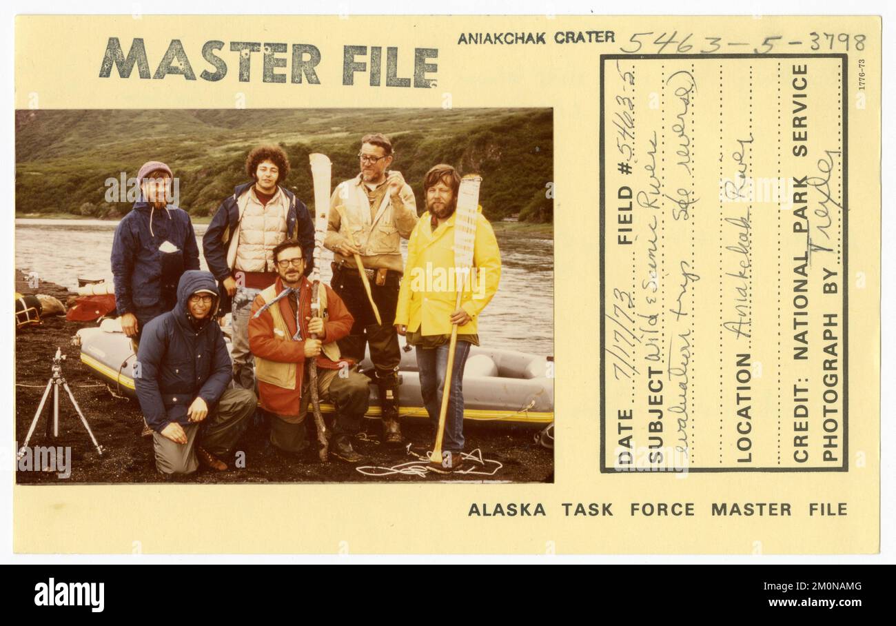 Wild & Scenic River Bewertungsreise. Alaska Task Force Fotos Stockfoto