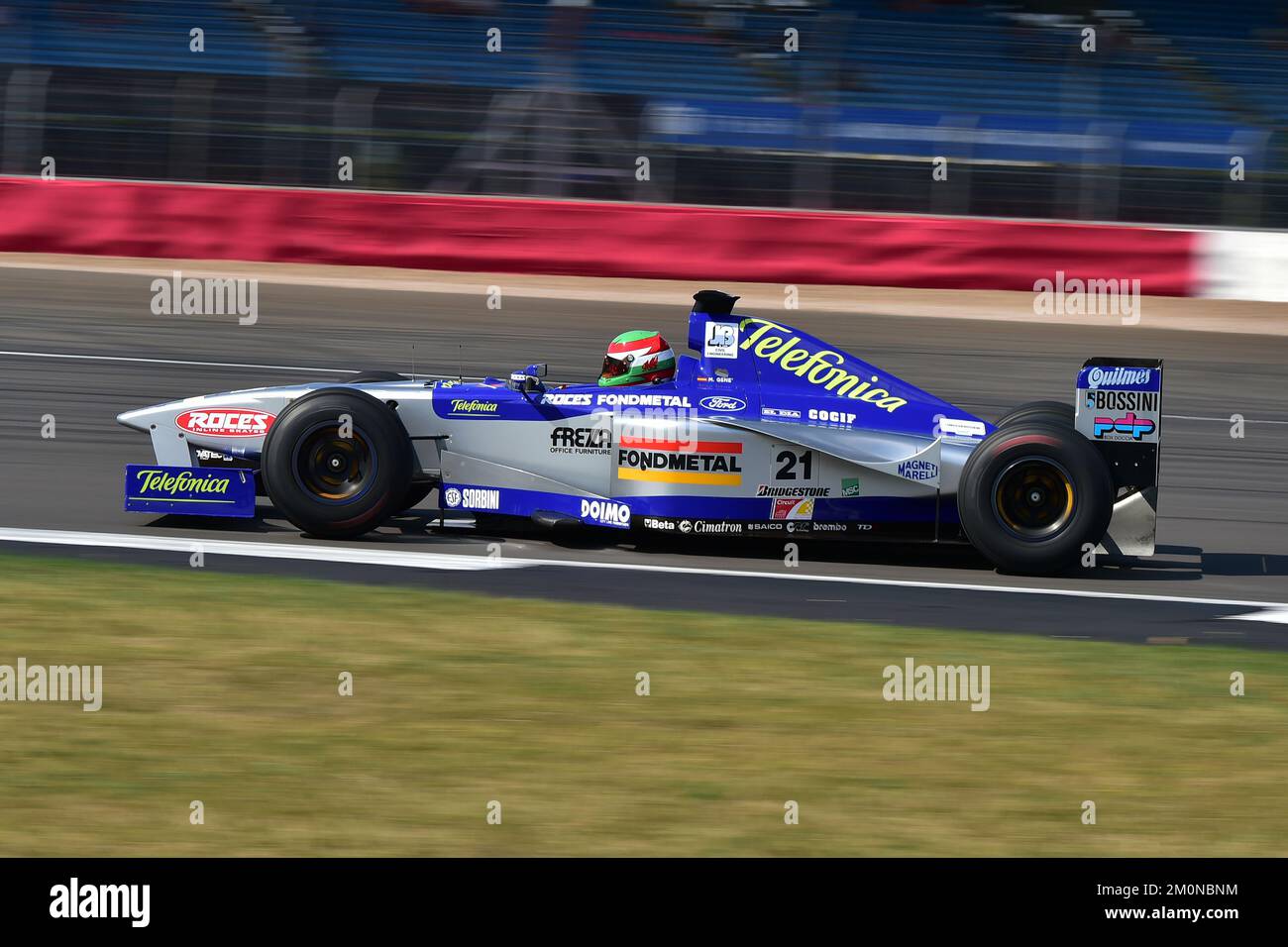 James Belton, Minardi M198, Zündgruppe F1, Vorführrunden von F1 Autos von 1989 bis 1999, eine Zeit vor dem Turboaufladung, angetrieben von hoher Drehzahl Stockfoto