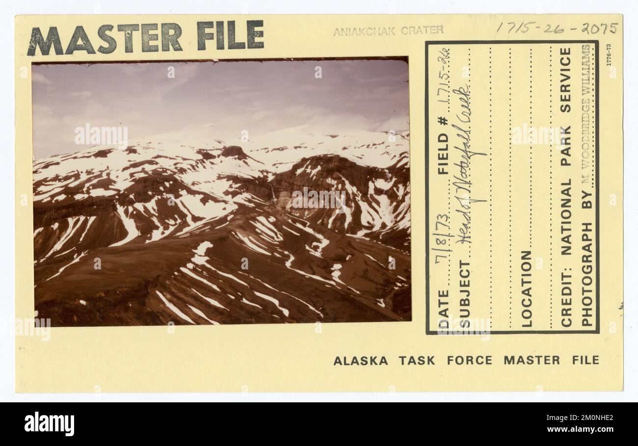 Leiter des Waterfall Creek. Alaska Task Force Fotos Stockfoto