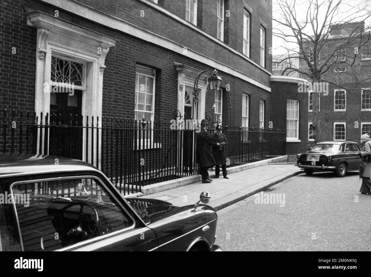 City of London und Politiker auf 16.2.1974. Downingstreet 10, GBR, Großbritannien Stockfoto