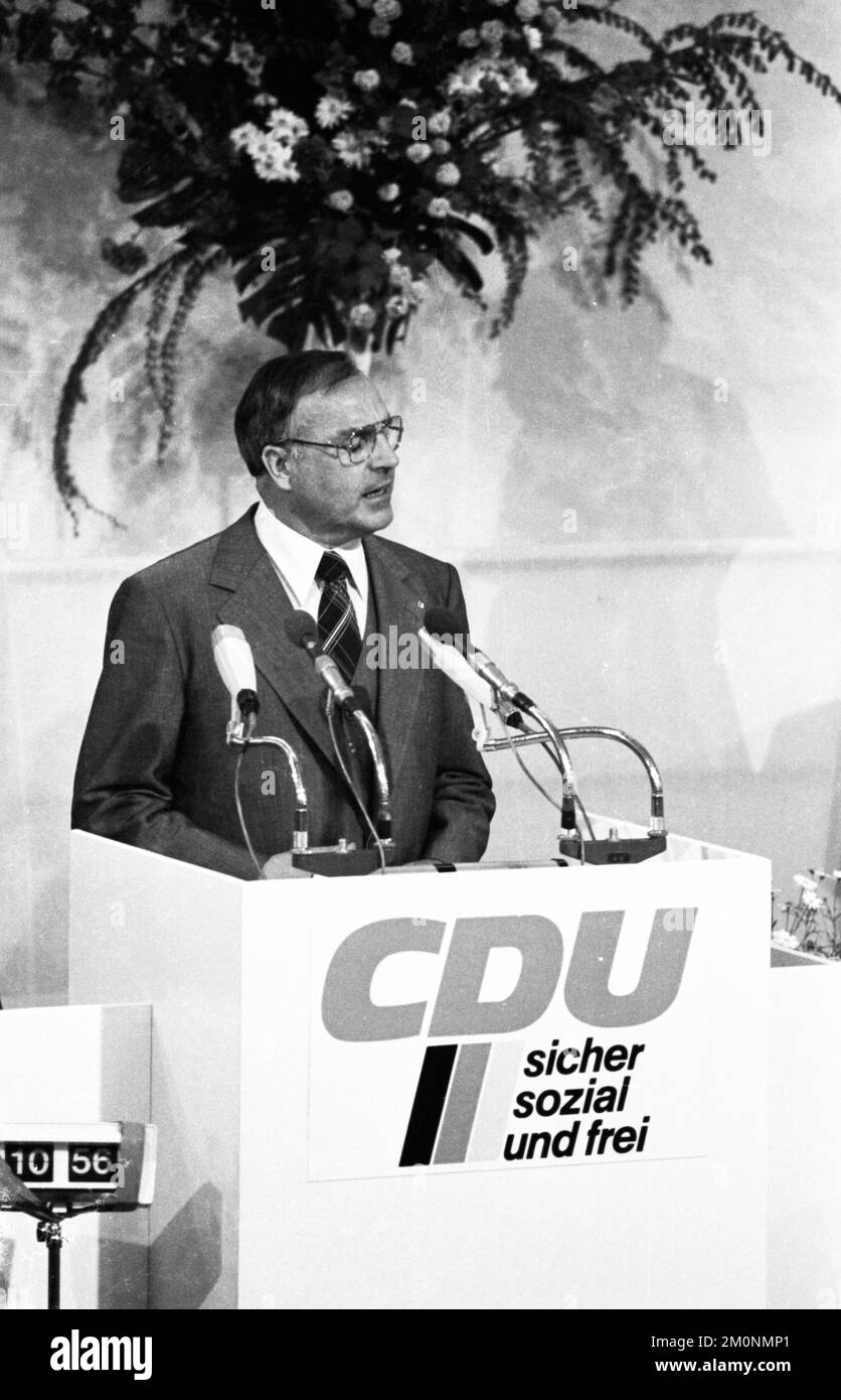 Der Parteikongress der Christdemokratischen Union (CDU) am 24.5.1976 in Hannover, Helmut Kohl, Deutschland, Europa Stockfoto