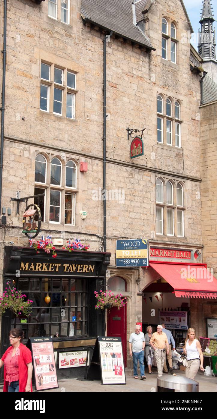 Marktplatz, Durham. Co Durham, Tyne und Wear, Großbritannien Stockfoto