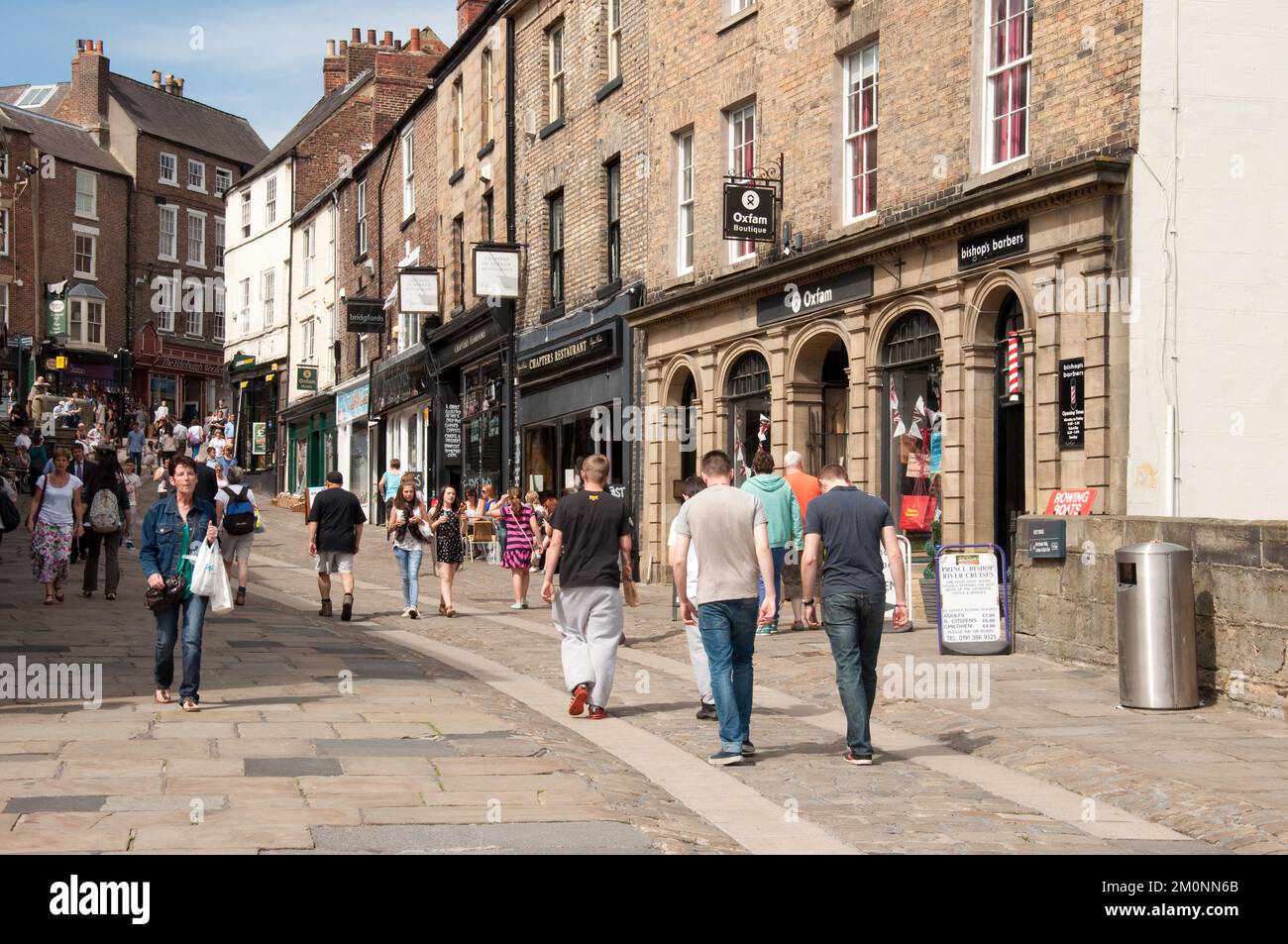 Einkaufsviertel, Durham. Co Durham, Tyne und Wear, Großbritannien Stockfoto