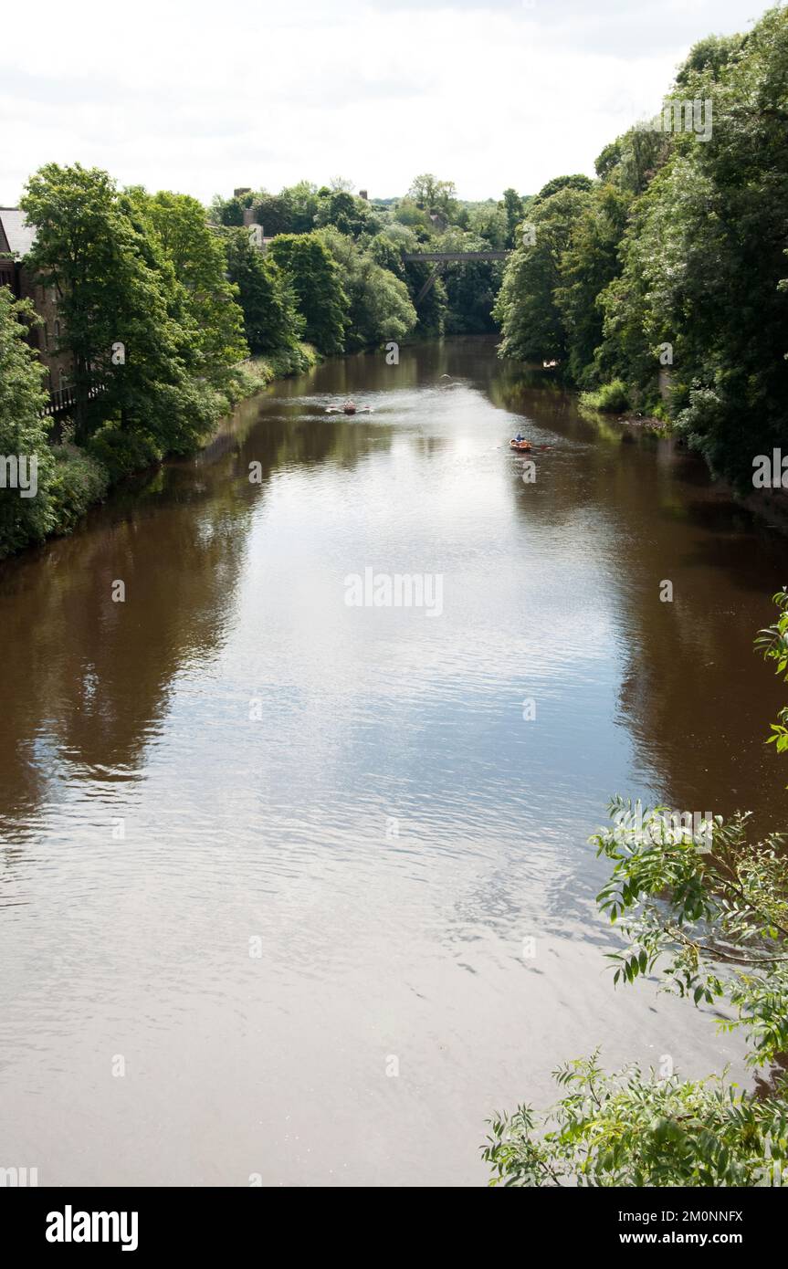 Flusskleidung, Durham. Co Durham, Tyne und Wear, Großbritannien Stockfoto