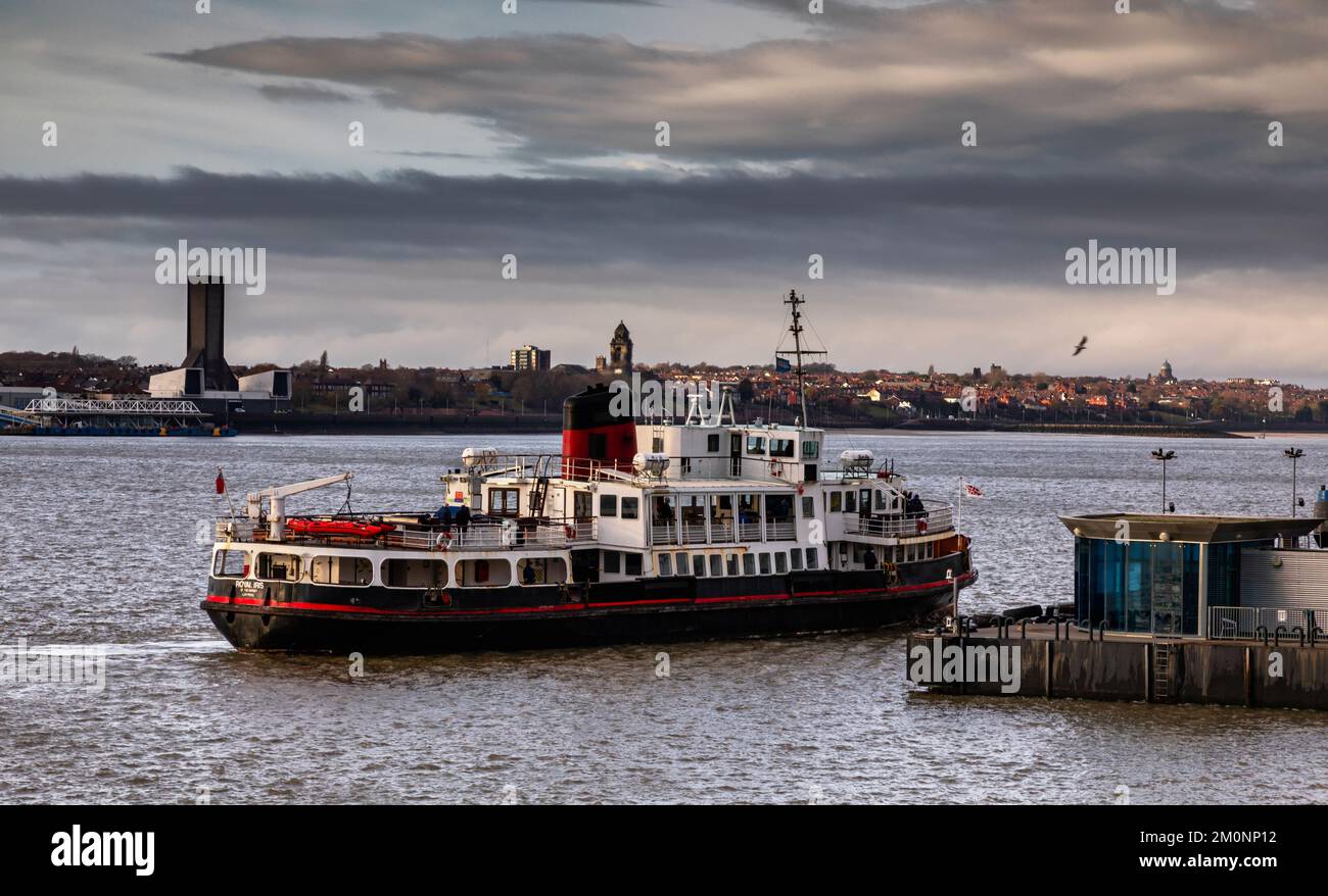 Liverpool, eine Stadt in Merseyside England. Es ist eine der meistbesuchten Städte in Großbritannien. Stockfoto