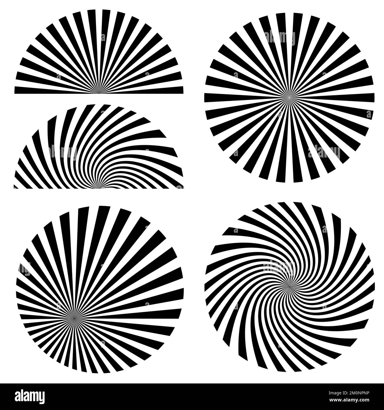 Sunbursts and Borders Kollektion auf weißem Hintergrund. Sonnenstrahlenvektor Stock Vektor