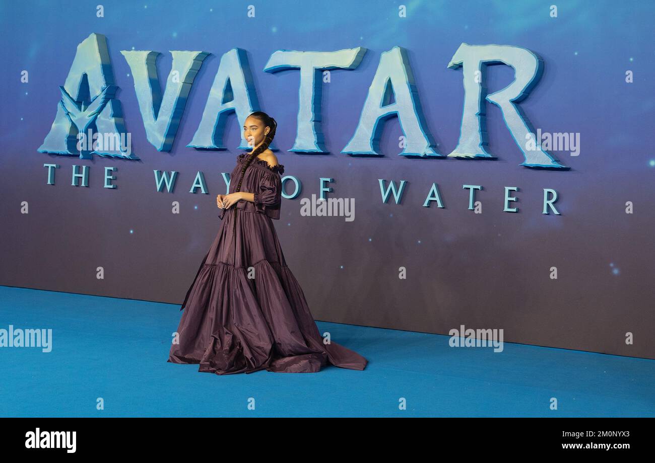 London, Großbritannien. 12.. Okt. 2022. AVATAR: Bailey Bass besucht den Way of the Water, World Premiere Arrivals at the Odeon Luxe, Leicester Square, London, England. Kredit: S.A.M./Alamy Live News Stockfoto