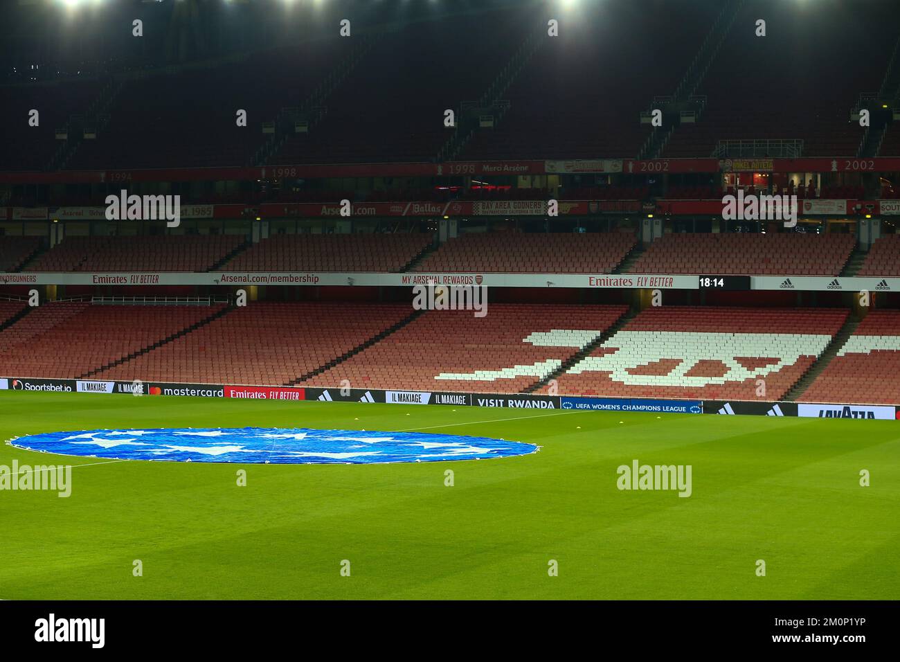 Emirates Stadium, London, Großbritannien. 7.. Dezember 2022. Damen Champions League Football, Arsenal gegen Juventus; allgemeine Ansicht von Emirates Stadium Credit: Action Plus Sports/Alamy Live News Stockfoto