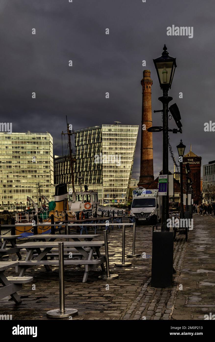 Liverpool, eine Stadt in Merseyside England. Es ist eine der meistbesuchten Städte in Großbritannien. Stockfoto