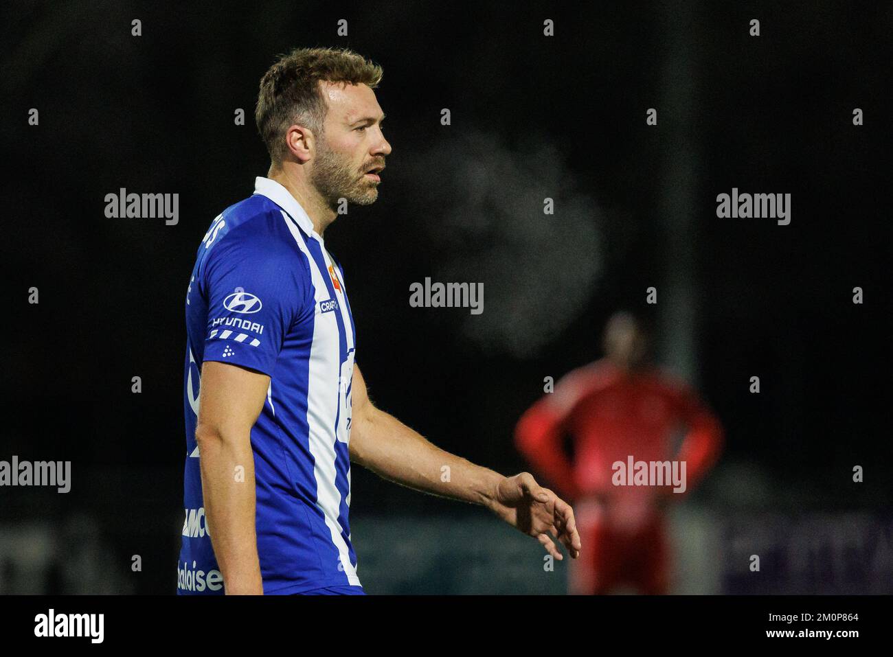 Das Laurent Depoitre von Gent wurde während eines freundlichen Fußballspiels zwischen KRC Gent und KAA Gent, dem lokalen Derby am Mittwoch, den 07. Dezember 2022 in Gent, gezeigt. BELGA FOTO KURT DESPLENTER Stockfoto