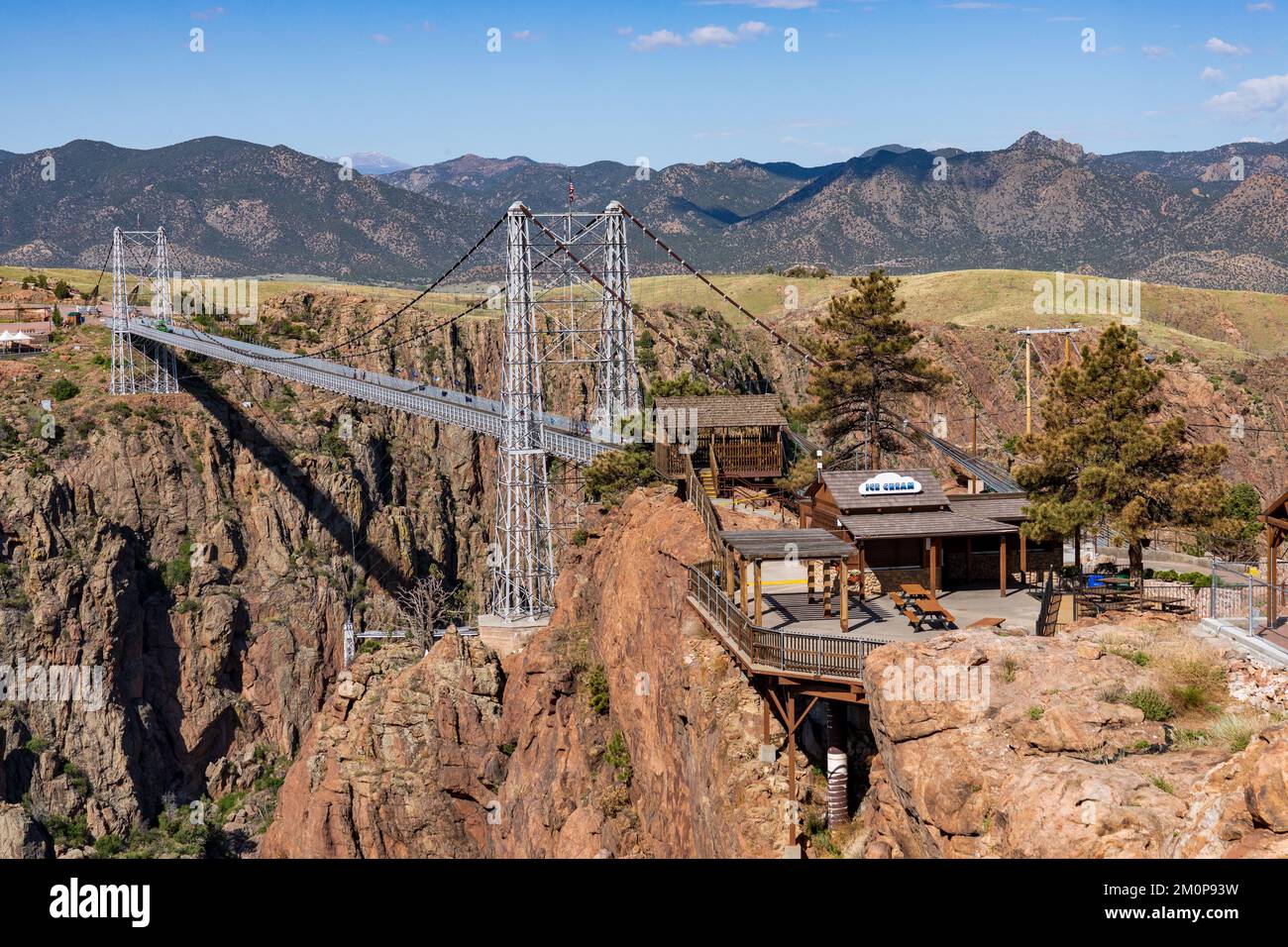 Die Royal Gorge Bridge & Park in Canon City, Colorado, ist die höchste Brücke in den USA Stockfoto
