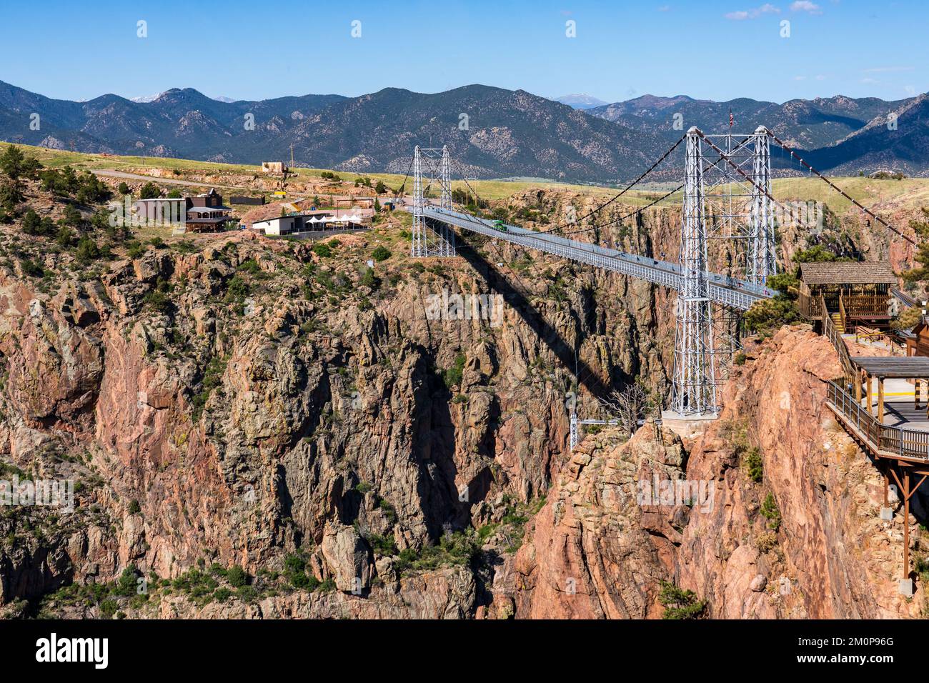 Die Royal Gorge Bridge & Park in Canon City, Colorado, ist die höchste Brücke in den USA Stockfoto