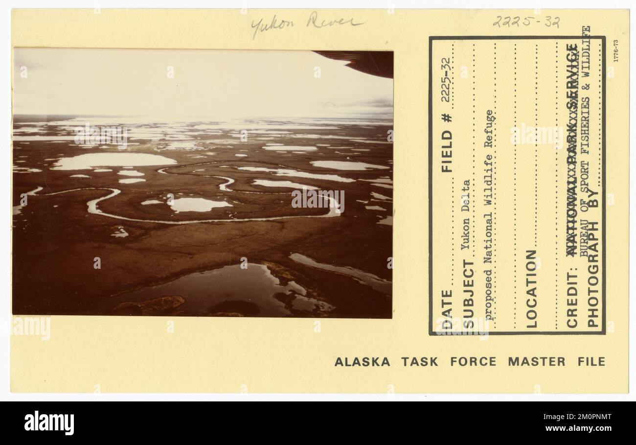 Yukon Delta schlug ein nationales Tierschutzgebiet vor. Alaska Task Force Fotos Stockfoto