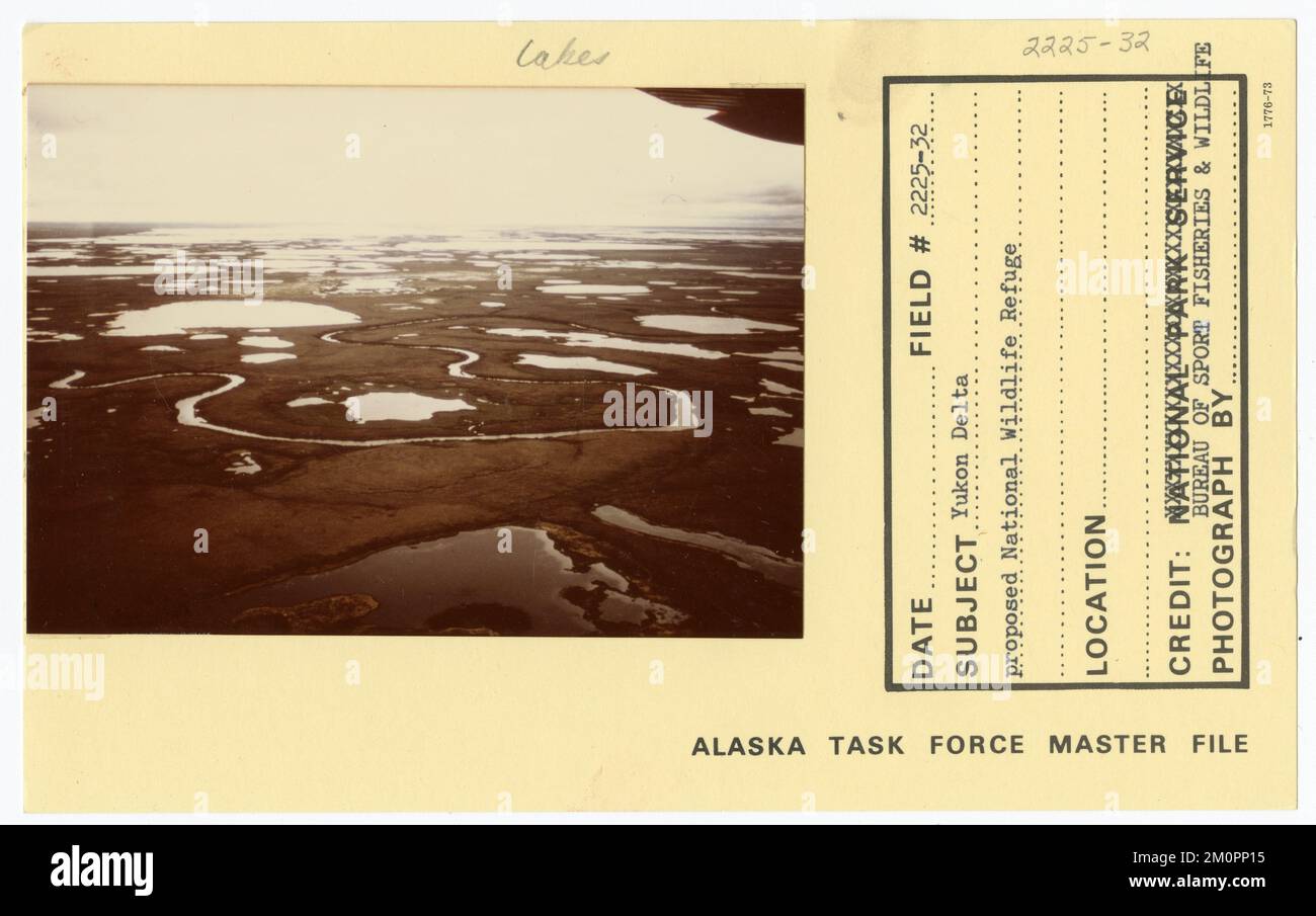Yukon Delta schlug ein nationales Tierschutzgebiet vor. Alaska Task Force Fotos Stockfoto
