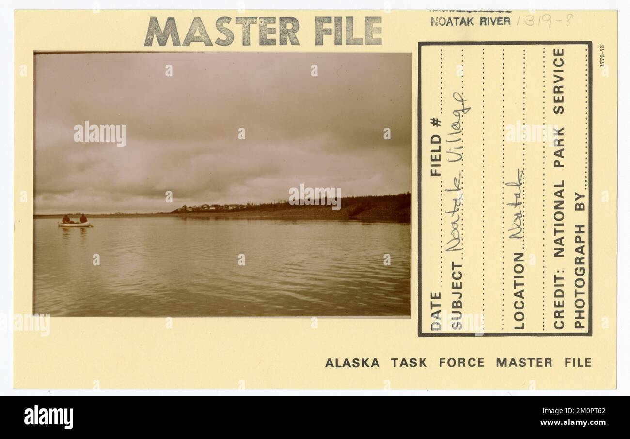 Das Dorf Noatak. Alaska Task Force Fotos Stockfoto
