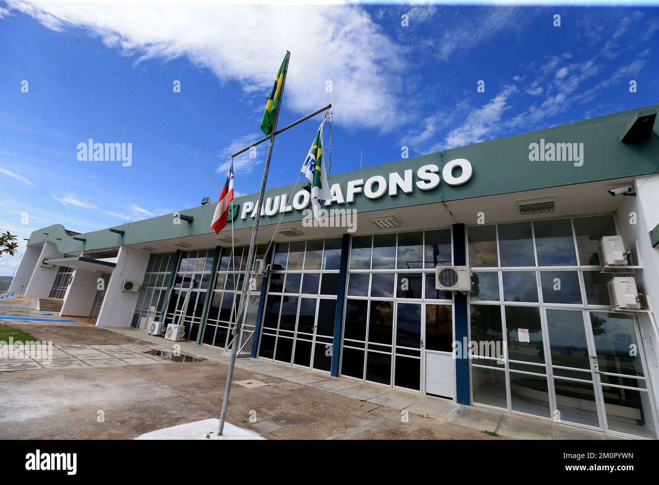aulo afonso, bahia, brasilien - 29. november 2022: Blick auf den Flughafen der Stadt Paulo Afonso in Bahia. Stockfoto