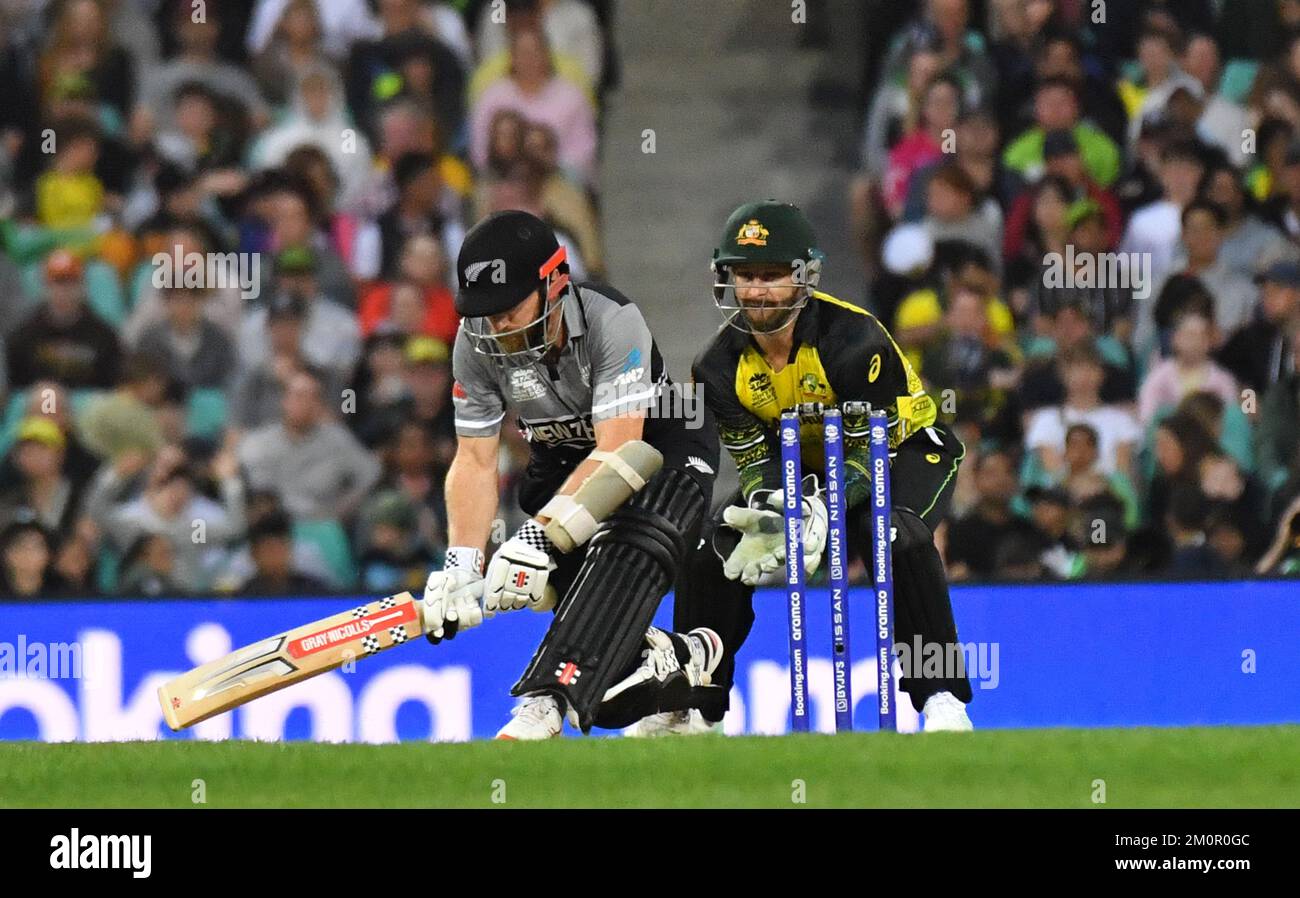 Neuseeland hat Australien im Eröffnungsspiel der Weltmeisterschaft 2022 T20 auf dem Sydney Cricket Ground mit 86 Runs geschlagen. Mit: Kane Williamson, wo: Sydney, Australien, wenn: 22. Okt. 2022 Guthaben: WENN Stockfoto