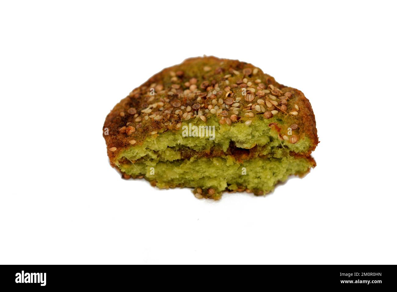 Traditionelle ägyptische gebratene Falafel-Bälle, grüner Burger, aus ...