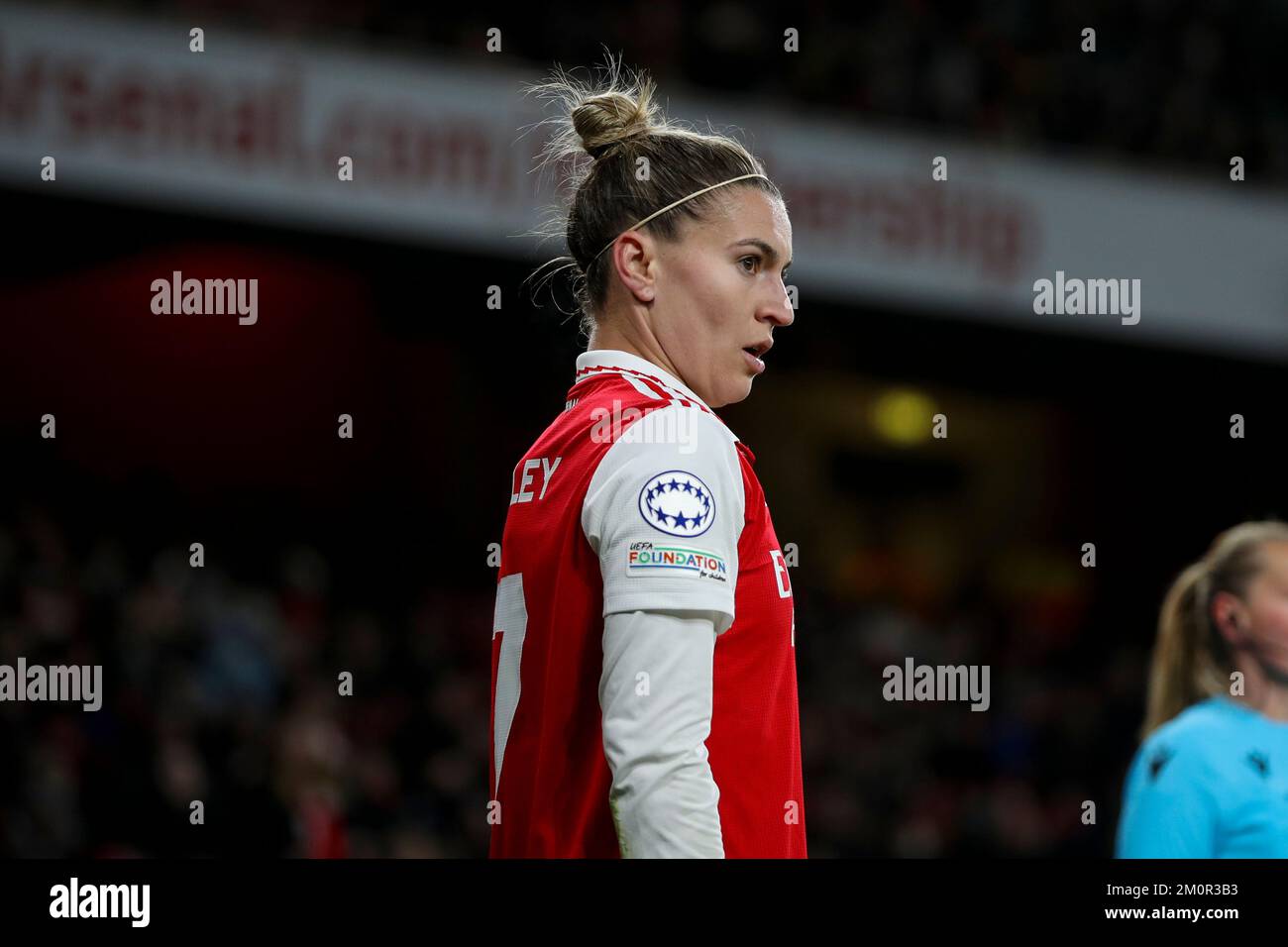 Steph Catley von Arsenal Women während des UEFA Women's Champions League Group C-Spiels zwischen Arsenal und dem FC Juventus am Mittwoch, den 7.. Dezember 2022 im Emirates Stadium in London. (Kredit: Tom West | MI News) Kredit: MI News & Sport /Alamy Live News Stockfoto