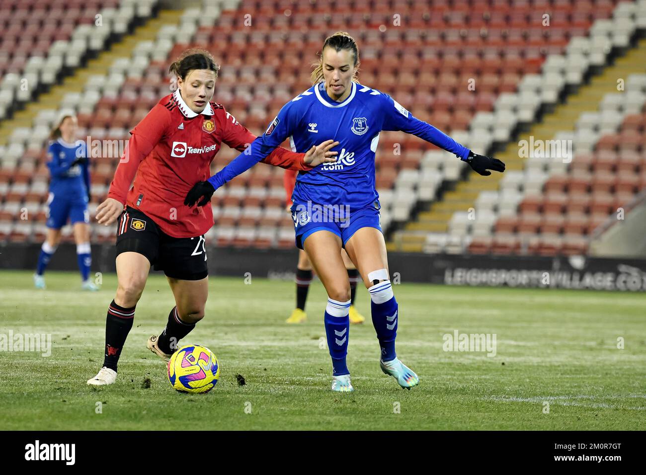 Leigh Sports Village, Manchester, Großbritannien. 7.. Dezember 2022. FA Womens League Cup Fußball, Manchester United gegen Everton; Rachel Williams von Manchester United Credit: Action Plus Sports/Alamy Live News Stockfoto