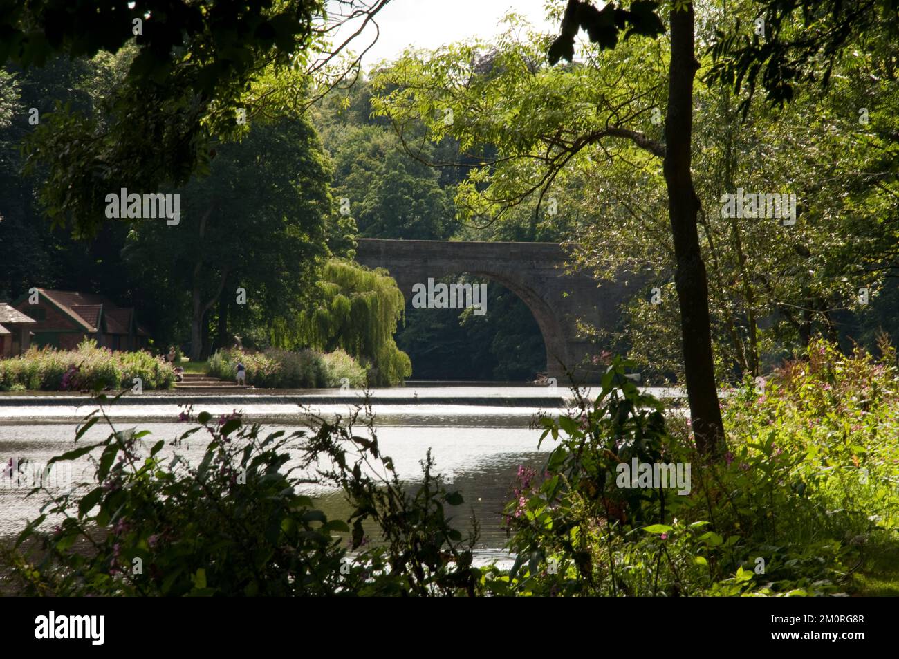 Prebends Bridge and River Wear, Durham, Co Durham, Tyne and Wear, Großbritannien Stockfoto
