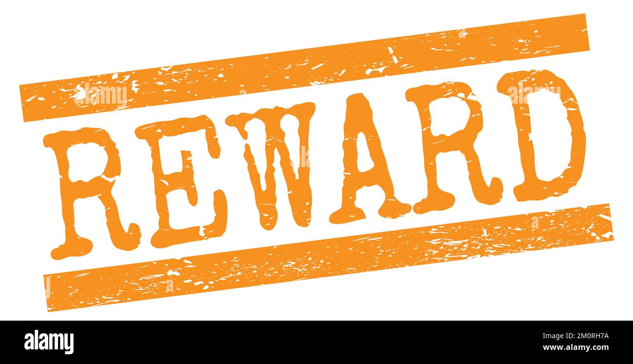 PRÄMIENTEXT auf einem orangefarbenen, grungy Lines Stempelschild. Stockfoto