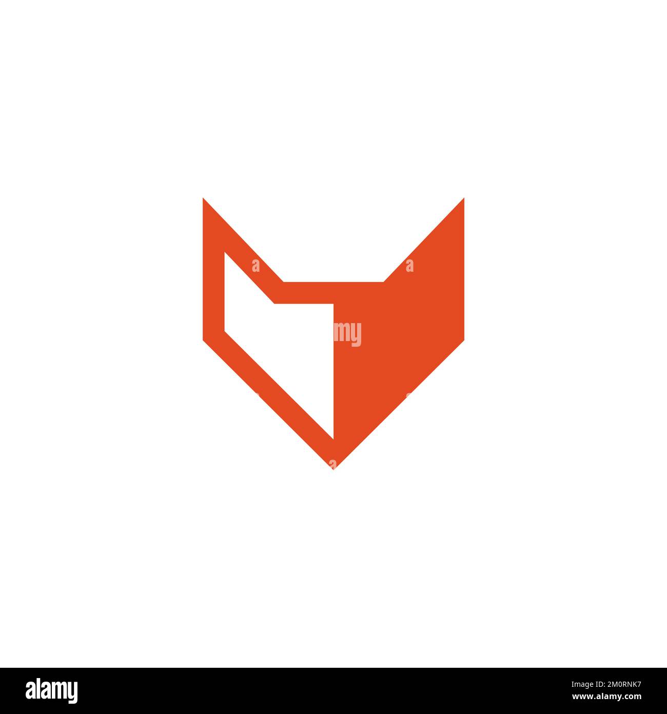 Fox Logo einfaches und klares Design. Fox-Symbol. Fox-Vektor Stock Vektor