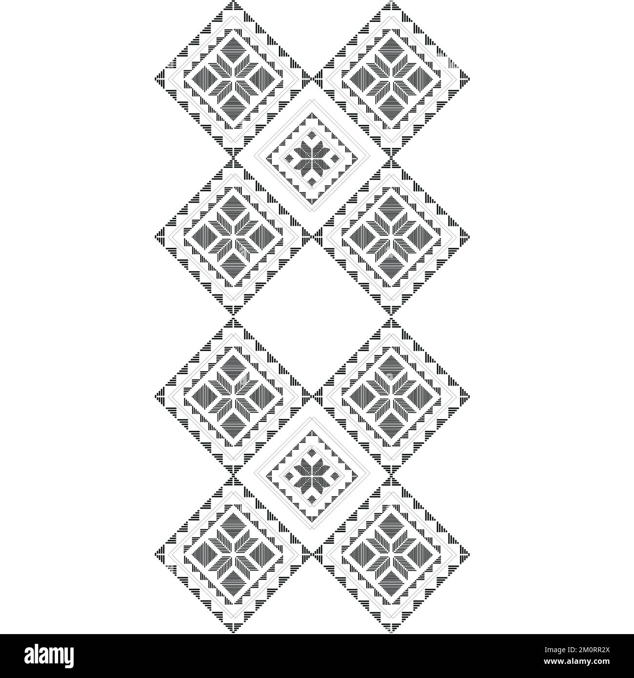 Modernes, nahtloses geometrisches Vektormuster. Hintergrund isoliert. Digital gezeichnete Darstellung. Kann als Textilgewebe oder Tapete verwendet werden, Stock Vektor