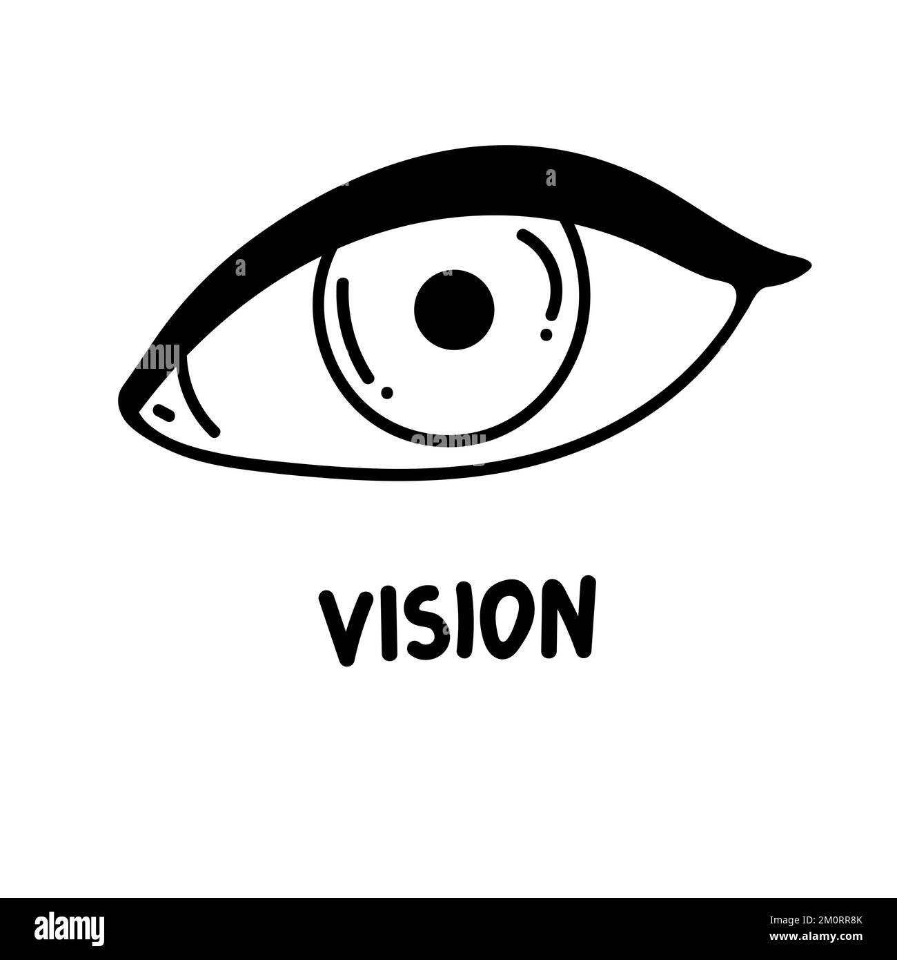 Augensymbol. Symbol "Look and Vision". Symbol für Augenvektor. Stock Vektor