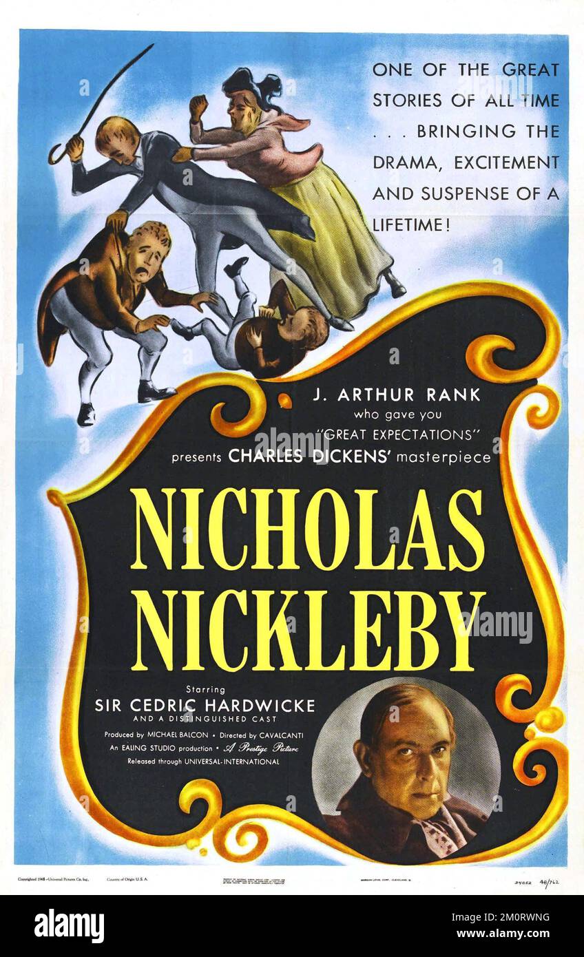 NICHOLAS NICKLEBY (1947), Regie ALBERTO CAVALCANTI. Kredit: EALING STUDIOS / Album Stockfoto