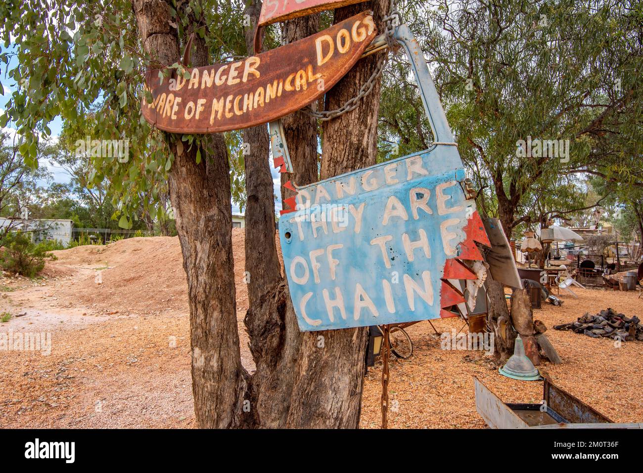 Die beliebte Touristenattraktion, Amigo's Castle in der Outback-Stadt Lightning Ridge in New South Wales, Australien Stockfoto