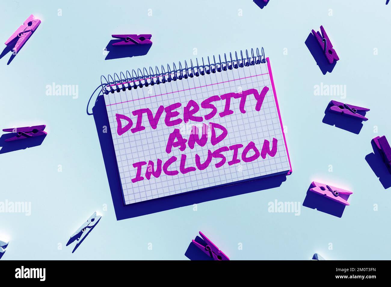 Handschriftlicher Text Diversity and Inclusion (Vielfalt und Einbeziehung). Geschäftsansatz Bereich menschliche Unterschiede umfassen ethnische Zugehörigkeit Geschlecht Stockfoto