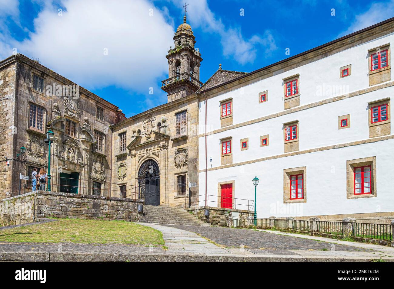 Spanien, Galicien, Santiago de Compostela, die Altstadt (UNESCO-Weltkulturerbe), Museum des galicischen Volkes (Museo do Pobo Galego) im ehemaligen Dominikanischen Kloster San Domingos de Bonaval Stockfoto