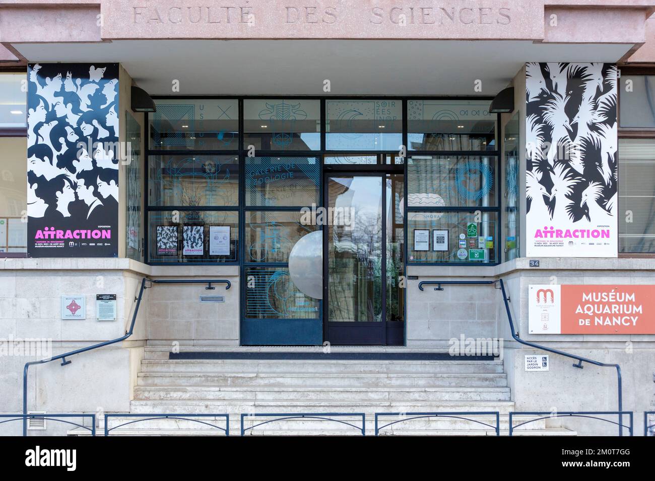 Frankreich, Meurthe et Moselle, Nancy, das Museum Aquarium de Nancy von den Architekten Jacques und Michel Andre im Art déco-Stil, 1933 erbaut, befindet sich in der Rue Sainte Catherine Stockfoto