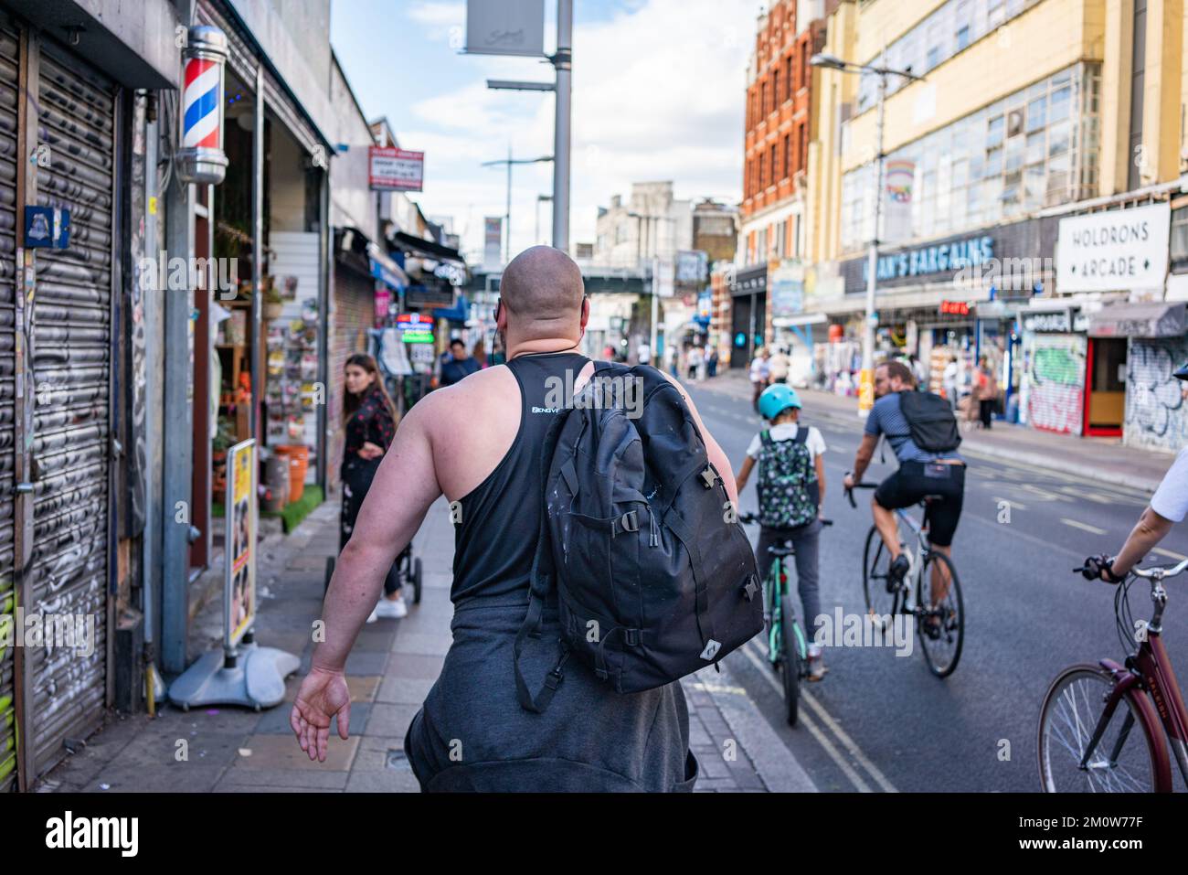 Leute auf Peckham Rye in Süd-London Stockfoto