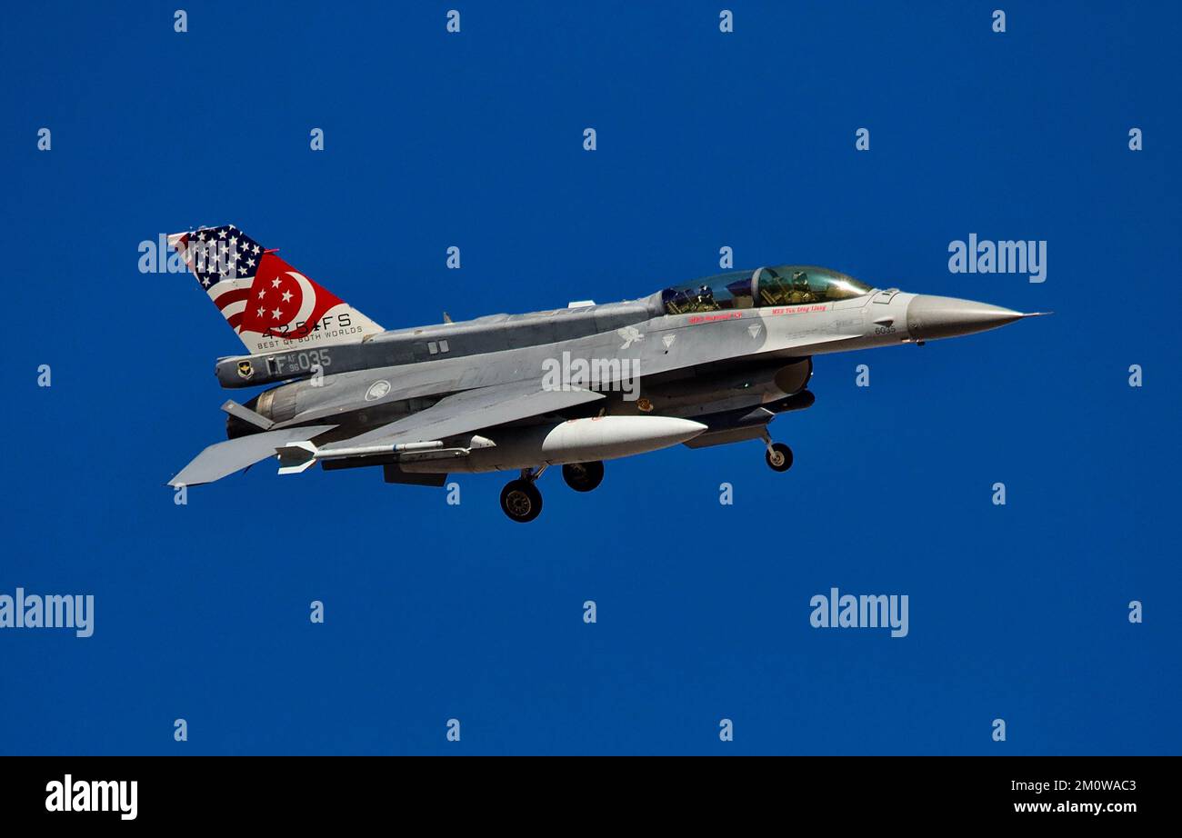 USAF F16 Fighting Falcon Stockfoto