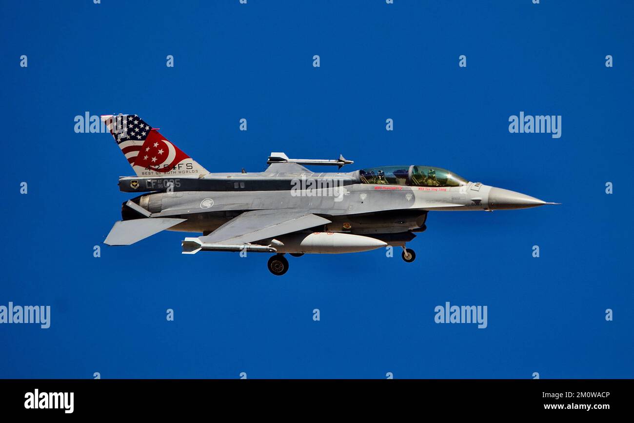 USAF F16 Fighting Falcon Stockfoto