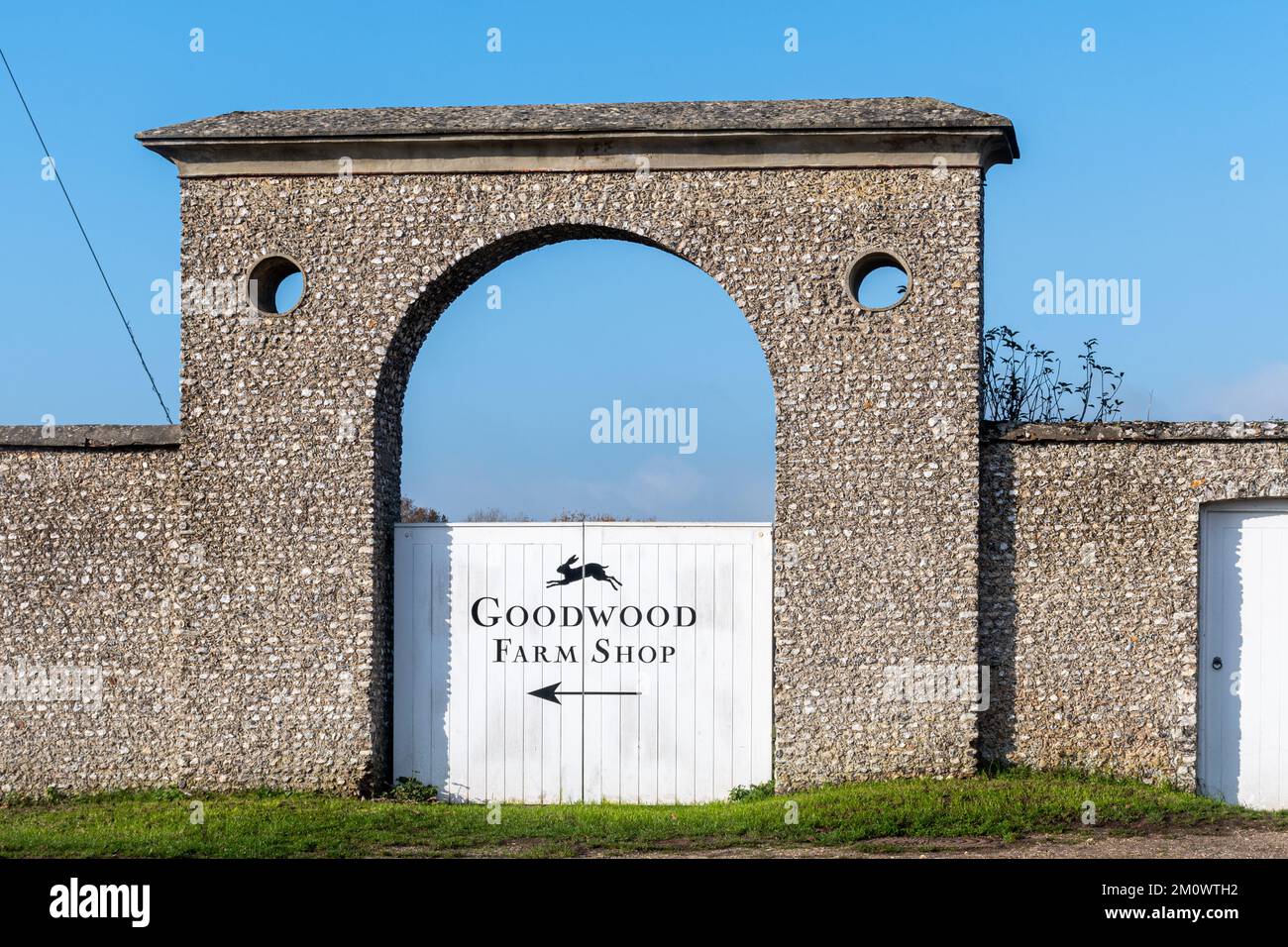Goodwood Farm Shop in West Sussex, England, Großbritannien Stockfoto