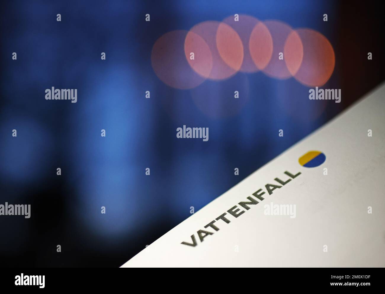 Eine Stromrechnung von Vattenfall Power Company. Stockfoto