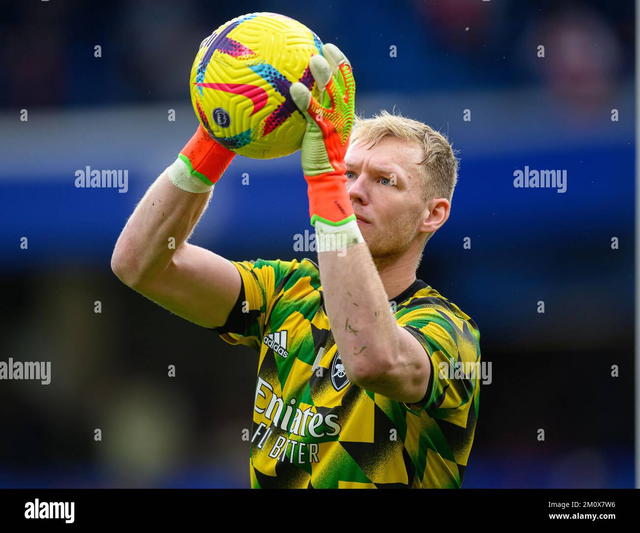 06 Nov 2022 - Chelsea gegen Arsenal - Premier League - Stamford Bridge Aaron Ramsdale von Arsenal während des Spiels der Premier League in Stamford Bridge. Picture : Mark Pain / Alamy Stockfoto